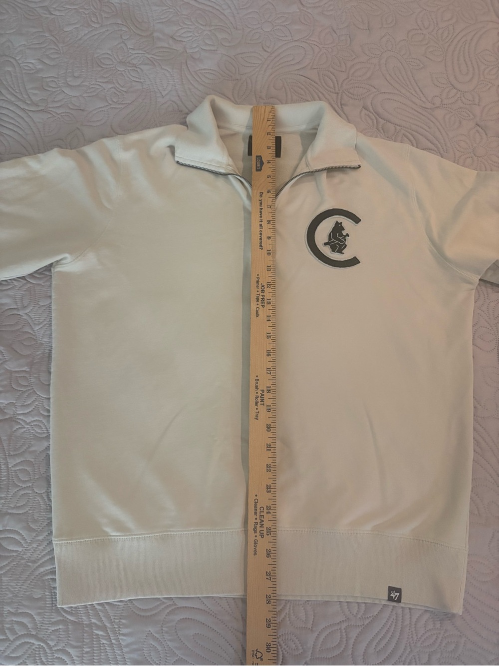Chicago Cubs Retro Logo (1911-1912) 1/4 Zip Sweatshirt by ‘47 - Picture 6 of 7